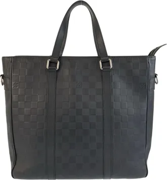 Louis Vuitton Black Onyx Leather Tote Bag (Pre-Owned)