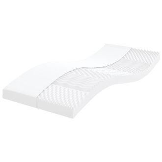 vidaXL Colch&oacute;n De Espuma De 7 Zonas Dureza 20 Ild Blanco 90x210 Cm Vidaxl