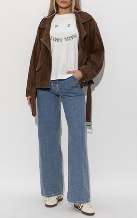 Paul Smith T-shirt With Printed Logo, Womens, White