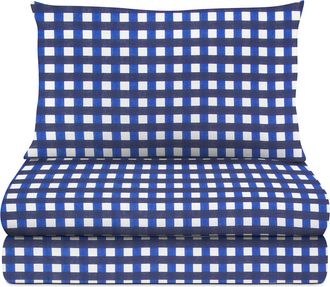 KASANOVA Completo letto 1 piazza e mezza quadretti blu