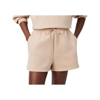 Lacoste Short Shorts, female, Beige, Size: 2XS Double Face Jersey Shorts