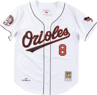 Mitchell & Ness Camicia MLB Orioles 2001 Cal Ripken - Bianco