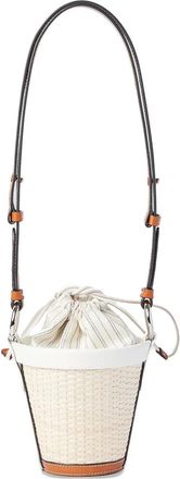 Maison Margiela Fire geweven bucket-tas - Beige