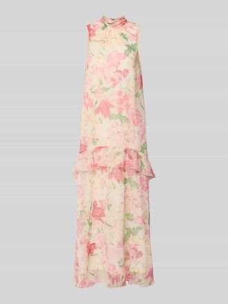 Vero Moda Flie&szlig;endes Maxikleid mit R&uuml;schendetail Modell SANNA in Hellrosa, Gr&ouml;&szlig;e XL