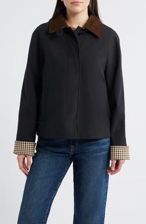 London Fog Water Resistant Jacket in Black at Nordstrom, Size X-Small
