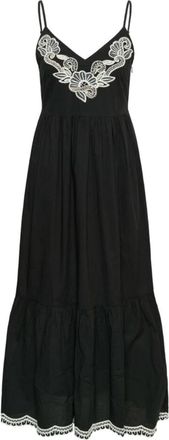 Part Two Biannapw Jurk - Dames - Maxi kleedjes - Zwart - M - Katoen - Kleedjes