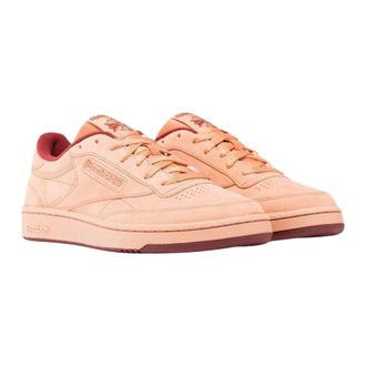 Reebok Club C 85 Clay/WASHEDCLAY/RICHMAROON Unisex Tennis Shoes Beige
