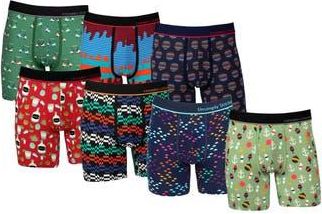 Unsimply Stitched 7-Pack Assorted Stretch Cotton Boxer Briefs in Blue Green at Nordstrom Rack, Size Xx-Large