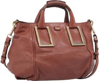 Chlo&eacute; Ethel Leather Pink Leather Handbag (Pre-Owned)