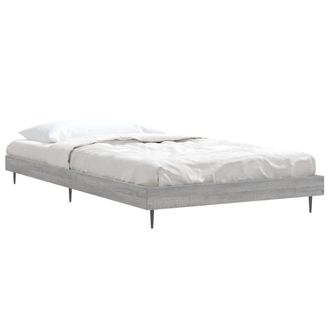 vidaXL Estructura De Cama Madera De Ingenier&iacute;a Gris Sonoma 100x200 Cm Vidaxl