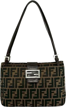 Fendi Pre-owned Fendi Zucca Canvas Shoulder Bag Ladies WSZCS9NP4SCRGLOB