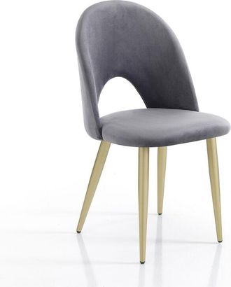 Oresteluchetta Juego De 4 Sillas Acolchadas De Terciopelo Para Cocina Y Sala De Estar Bounty