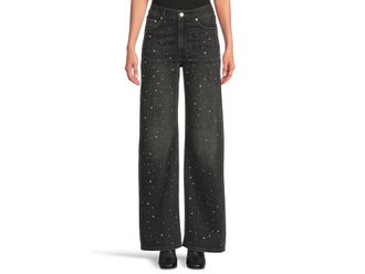 Levi's Ribcage Wide Leg Womens Jeans Dazzle Me Smoke : 24 32, Cotton/Denim