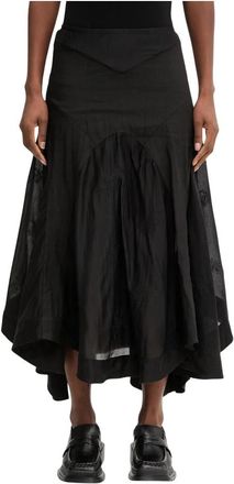 Our Legacy Petti Rok - Dames - Midirokken - Zwart - S - Polyester - Rokken