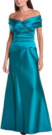 Teri Jon by Rickie Freeman Teri Jon By Rickie Freeman Stretch Mikado Off-Shoulder Ruched Waist Dress