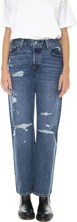 Levi's 501 90s Jeans - Dames - Regular Fit Jeans - Blauw - W25 L30 - Katoen - Jeans