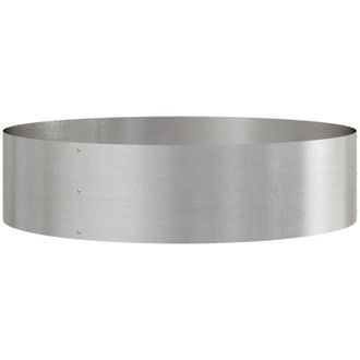 vidaXL Garden Planter Silver 80 x 80 x 20 cm Stainless steel vidaXL