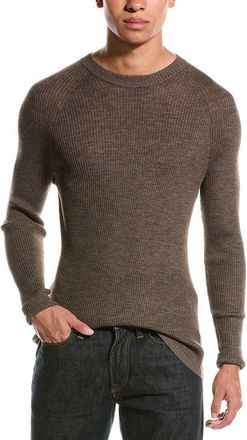Raffi Raglan Wool-Blend Crewneck Sweater