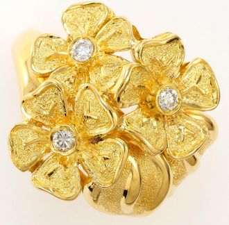 C&A Yellow Gold Yellow Gold (18K) Band Ring (Pre-Owned)