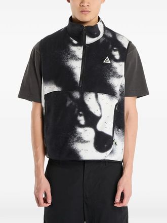 Nike ACG top met halve rits en print - Zwart