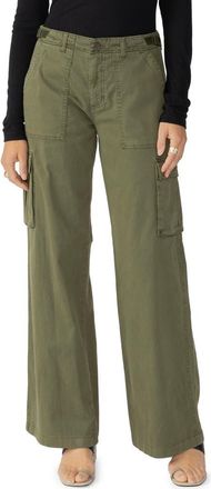 Sanctuary Reissue Wide Leg Cargo Pants in Mossy Gree at Nordstrom Rack, Size X-Small