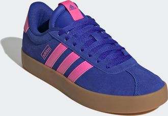adidas Sneaker ADIDAS SPORTSWEAR VL COURT 3.0, Damen, Gr. 38,5, lucid blau, lucid pink, gum10, Leder, Synthetik, Schuhe Sneaker, inspiriert vom Design des ad