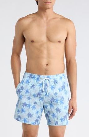 Trunks Surf & Swim Co. Sano 6.5-Inch Swim Shorts in Light Blue at Nordstrom Rack, Size X-Large