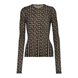 Balmain Mujer, Camisetas, Negro, Talla: M