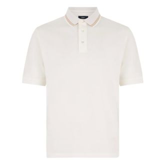 Herno Polo Shirts, male, White, Size: 2XL Cotton Pique Polo