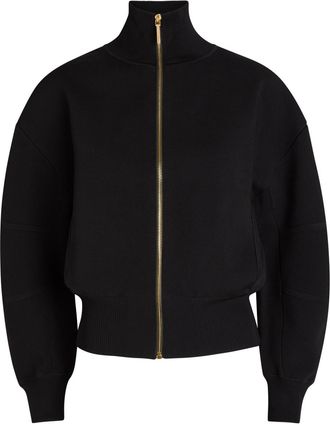 Joseph Sable Milano-knit Bomber Jacket - Black - S (UK8-10 / S)