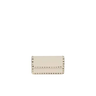 Valentino Garavani Rockstud Clutch Bag - Dames - Accessoires - Beige - Maat: ONE Size