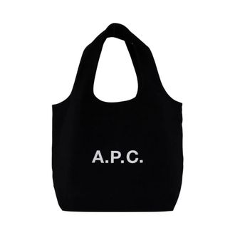 A.P.C. Tote Bags, female, Black, Size: ONE SIZE Ninon Shopper Bag