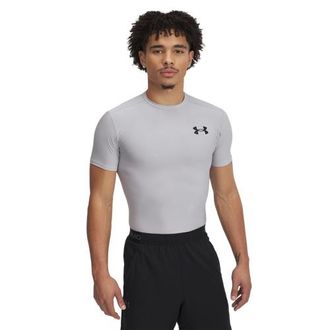 Under Armour Mens Heatgear OG Compression Short Sleeve - Mod Gray/Black Size 3XL