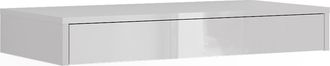 Vicco Estante De Pared Sherry, Blanco/blanco Alto Brillo, 81.4 X 12 Cm Con Caj&oacute;n, Vicco