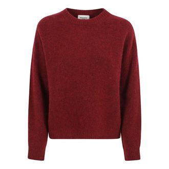 Max Mara Tuono Sweater - Dames - Ronde hals truien - Rood - L - Wol - Truien & Vesten