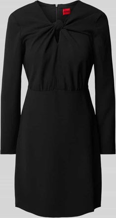 HUGO BOSS Minikleid mit Cut Out Modell Komela in Black, Gr&ouml;&szlig;e 32