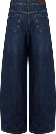 Brunello Cucinelli Womens Jeans Authentic Wide Blue Cotton