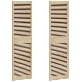 vidaXL Puertas de Armario Otro 2 pcs Marr&oacute;n 170 x 49.5 x 2.1 cm Vidaxl