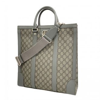 Gucci Gray Pvc Tote Bag (Pre-Owned)
