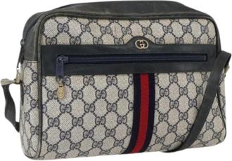 Gucci Pre-owned Plastic Crossbody Tas - Dames - Vintage Schoudertas - Blauw - ONE Size - Vintage