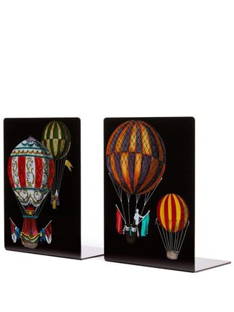 Fornasetti Palloni metal bookends - unisex - Metal - One Size - Black