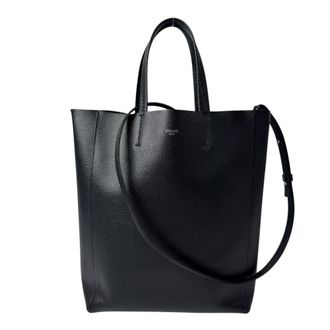 Celine Black Leather Shoulder Bag Tote Bag (Pre-Owned)