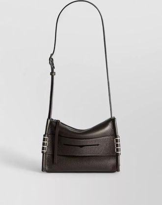 J.W.Anderson messenger bag adjustable strap front pocket leather