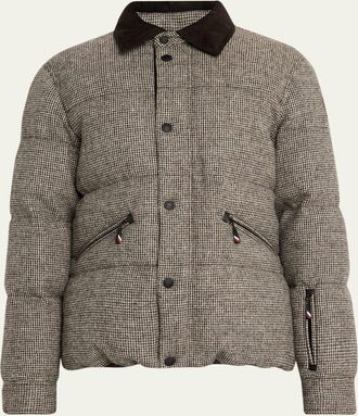 Moncler Mens Elgon Wool Down Ski Jacket