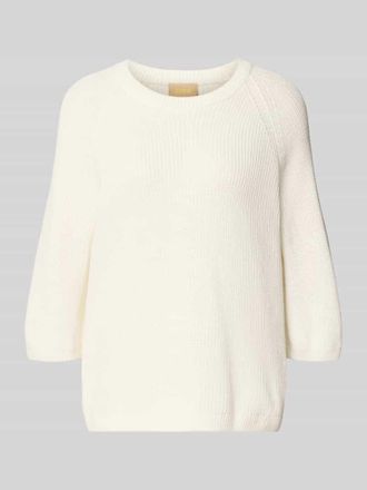 Jack & Jones Oversized Strickpullover aus reiner Baumwolle Modell MARGE in Offwhite, Gr&ouml;&szlig;e XS