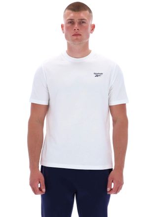 Reebok T-Shirt REEBOK CODY SMALL LOGO CREW NECK SS TEE, Herren, Gr. 3XL, weiss (wei&szlig;), Obermaterial: 100% Baumwolle, normal, Rundhals, Shirts T-Shirt