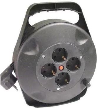 Bachmann Carrete De Cable Profesional Negro 10 Metros