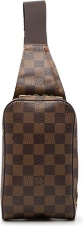 Louis Vuitton Damier Brown Pvc Leather Shoulder Bag Sling Bag (Pre-Owned)