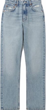 Re/Done Womens Blondie Jeans In Ripped Tide