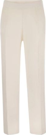Max Mara Arno Broeken - Dames - Chinos - Beige - S - Wol - Broeken